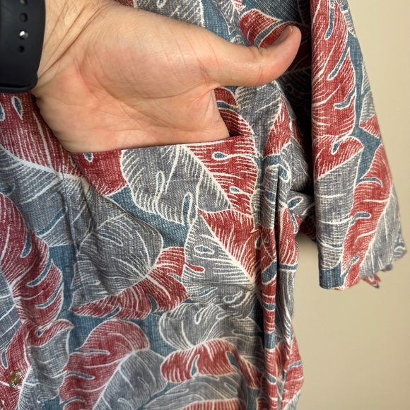 Cooke‎ Street Honolulu Men's Vintage Short Sleeve Tropical Cotton Button Shirt M - Picture 5 of 12